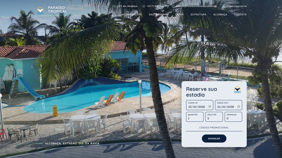 Hotel Paraíso Tropical — projeto Avory